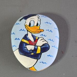 Hand-Painted Donald Duck Stone